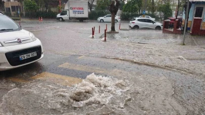 Aydın'da sağanak yağış etkili oldu!