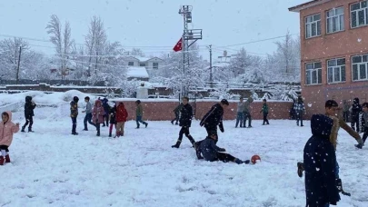 Çorum'da 3 ilçede kar yağışı nedeniyle eğitime ara verildi