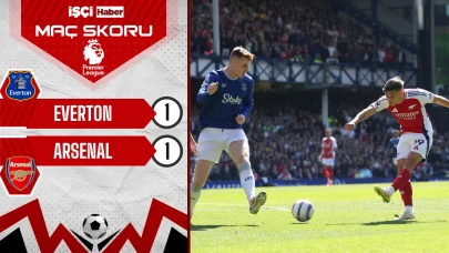 Everton ve Arsenal, 1-1 berabere kaldı