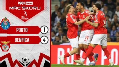 Benfica, Porto deplasmanında 4-1 kazandı!