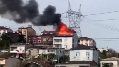 Başakşehir’de korkutan yangın!