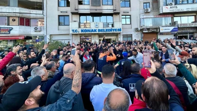 Konak Belediyesi işçileri iş yavaşlatma eyleminde!