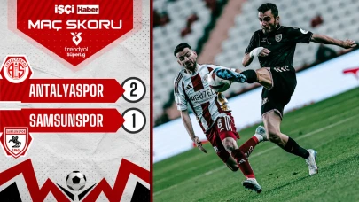 Antalyaspor, Samsunspor'u 2-1 mağlup etti