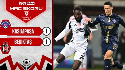 Beşiktaş, Kasımpaşa deplasmanında puanı son anlarda kurtardı