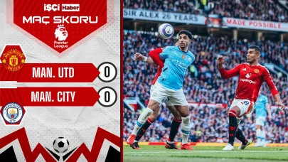 Manchester United - Manchester City derbisinde kazanan yok