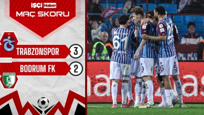 Trabzonspor, Bodrum FK'yı 3-2 mağlup ederek yarı finale yükseldi