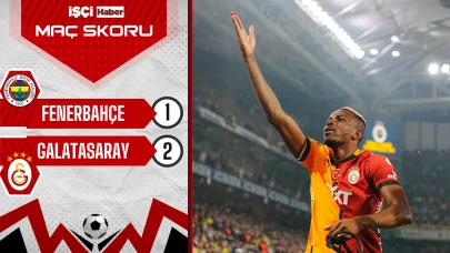Galatasaray, Fenerbahçe'yi Kadıköy'de 2-1 mağlup etti!