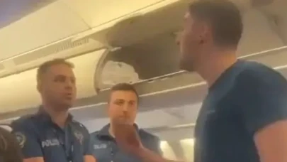 İstanbul-Londra uçağında ortalık karıştı!