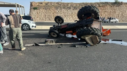 Mardin'de otomobil ile traktör çarpıştı: 3 yaralı