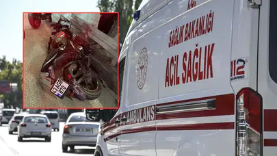 Kütahya'da acı ölüm: Düşen cep telefonunu almak için duran motokuryeye motosiklet çarptı!