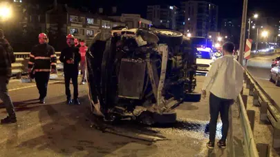 Kırıkkale'de patronunu darpetti, otomobilini çalıp kaza yaptı!