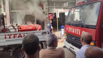 Çocuk giyim mağazasından dumanlar yükseldi!