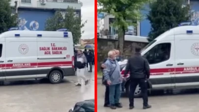 Cami şadırvanında hareketsiz bulunan adam hastaneye kaldırıldı