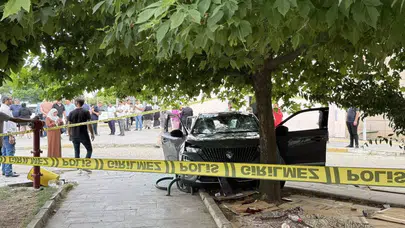 Hastane bahçesini kana bulayan kaza!