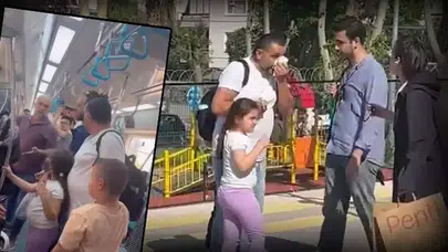 2 çocuğunun önünde babaya şiddet!