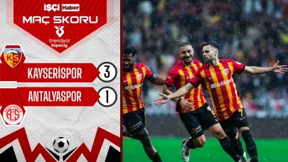 Kayserispor, Antalyaspor karşısında 3 puanı 3 golle aldı