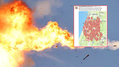 Yemen'den İsrail'e füze saldırı!