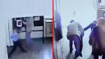 Sivas'ta öğretmenin nefes borusuna yemek kaçan öğrencisini Heimlich manevrasıyla kurtarma anı kamerada!