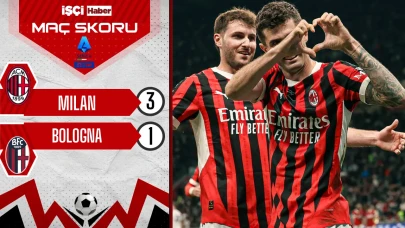 Milan, Bologna karşısında 3 puanı 3 golle aldı