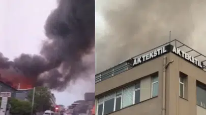Eyüpsultan'da tekstil atölyesinde yangın!