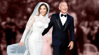 Amazon'un kurucusu Jeff Bezos ve Lauren Sanchez evlendi! İşte yılın düğünü...