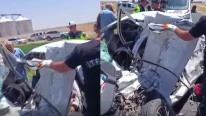 Mardin'de otomobil ile beton mikseri çarpıştı: 2 ölü, 1 yaralı!