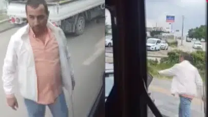 Ankara'da döner bıçaklı yol verme kavgası! O anlar kamerada