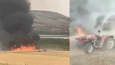 Gaziantep'te yangın: 50 dönümlük arazi küle döndü!