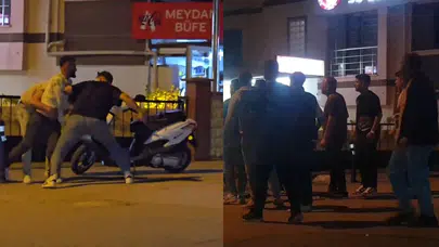 Karabük'te tekme ve yumruklu kavga! İşte o anlar...