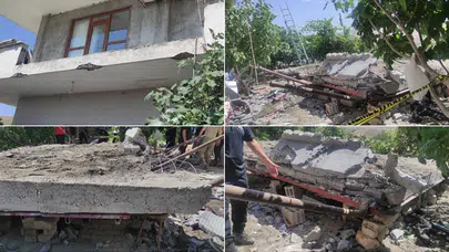 Batman’da beton sundurma çöktü