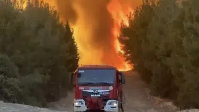 Aliağa'daki yangın Foça’ya sıçradı: Evler boşaltıldı