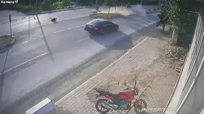 Havaya savruldu, metrelerce sürüklendi