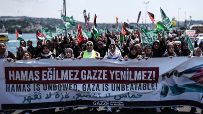 İstanbul’da 'Küresel Gazze Yürüyüşü' düzenlendi