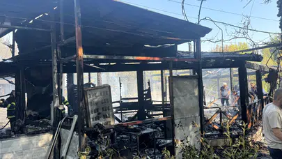 Siirt'te yangın: Yanan işletme kül oldu!