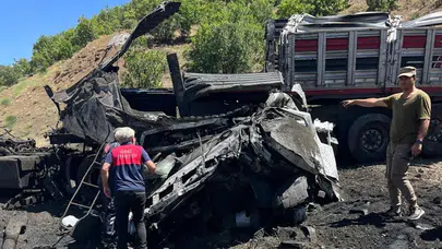 Bingöl'de tır devrildi: 1 ölü