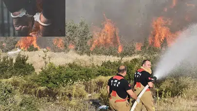 Manisa Akhisar’da orman yangını çıkaran kişi tutuklandı