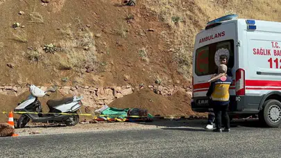 Devrilen motosiklet can aldı!