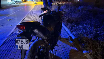Antalya'da motosiklet kazası: 1 yaralı