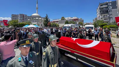 Şehit Pilot Albay İsmail Haldun Maden, İzmir'de son yolculuğuna uğurlandı