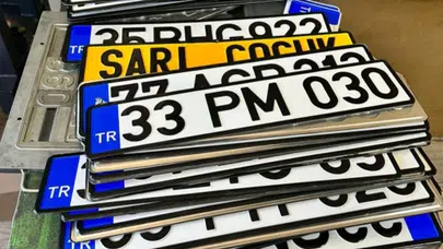 Ankara’da sahte plaka imalathanesi ortaya çıkarıldı