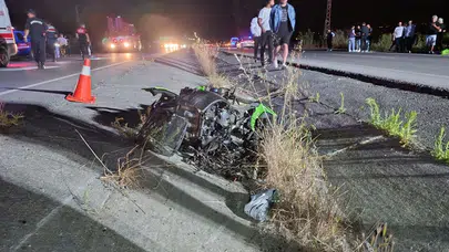 Gece yarışı ölümle bitti