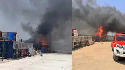 Tekirdağ'da korku dolu anlar: Kimya fabrikası yandı!