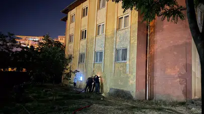 Siirt'te polis lojmanında yangın