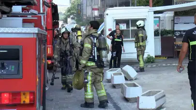 Yenibosna'da 4 katlı iş merkezinde korkutan yangın!