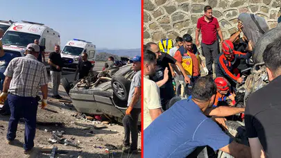 Tunceli'de feci kaza! İki otomobil çarpıştı: 7 yaralı