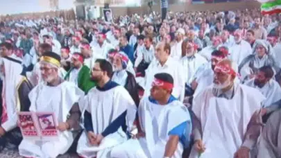 İran'ın Ahvaz kentinde kefenle cuma namazı kıldılar!