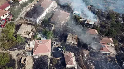 Malatya'da otluk alanda başlayan yangın evlere sıçradı! Ekipler seferber oldu