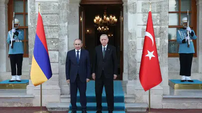 Cumhurbaşkanı Erdoğan, Paşinyan’ı kabul etti