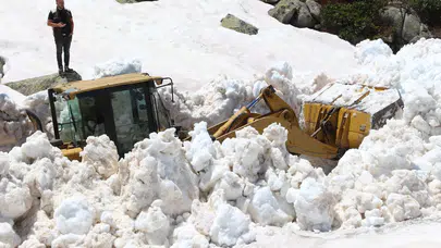 Rize'de kar temizliği!