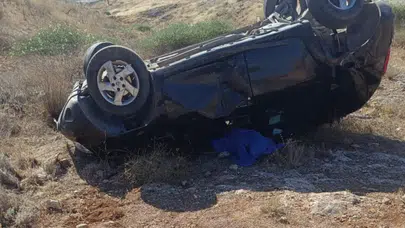 Gece yarısı şarampole düşen otomobilin sürücüsü sabah ölü bulundu